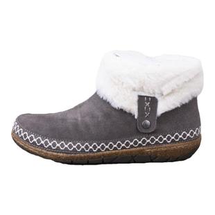 在售110$外贸尾货真皮勃肯鞋软木拉链加绒保暖东北棉鞋男女雪地靴