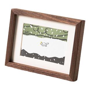 木墨生活 实木相框8寸10寸长方形桌面相框摆台壁挂正方形画框装裱