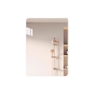 镜子卫生间挂墙贴墙自粘洗手台化妆镜壁挂式免打孔浴室镜玻璃高清