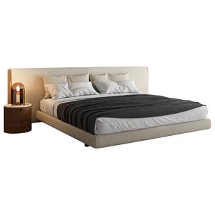 JORDON意式极简宽屏大床REVER主卧双人床轻奢高端布艺床2米x2米2