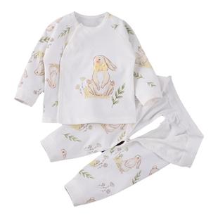 婴儿衣服男宝套装纯棉新生婴儿儿衣服a类春秋季秋衣秋裤分体内衣