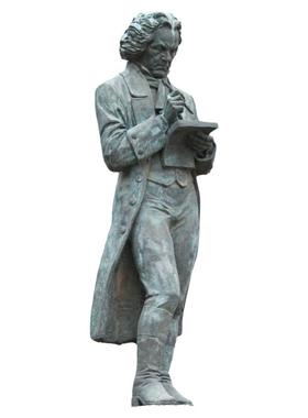 玻璃钢铸铜贝多芬人物雕塑西方音乐家雕像定制户外广场名人铜雕