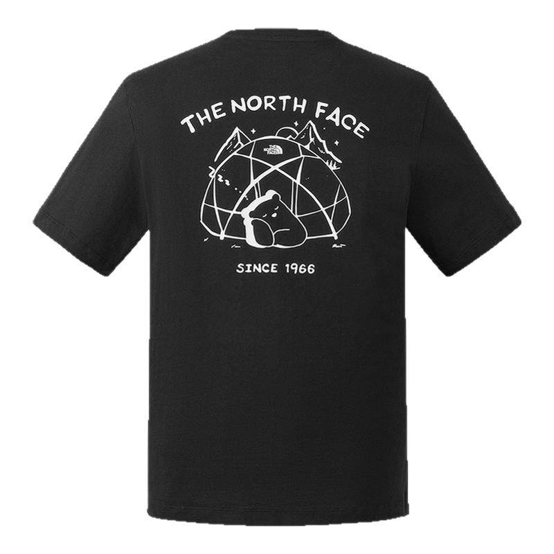 TheNorthFace北面短袖t恤男士女款半袖小熊情侣装纯棉25夏新8EYN