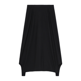 IT ALAINPAUL女装踩脚半身裙新款时尚设计感纯色西装裙长裙0101XO