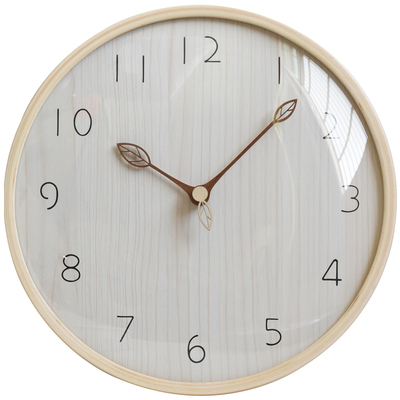 CARROLL原木风窄边框实木挂钟