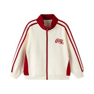 巴拉巴拉男童外套儿童棒球服上衣大童立领衣服2026春装新款童装潮