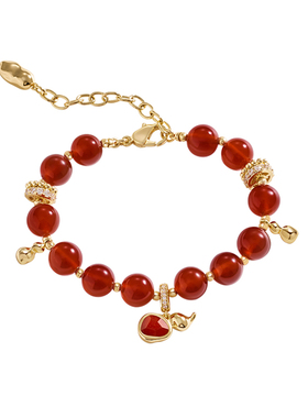 AmberLollipop红玛瑙宝石手链女