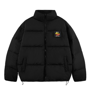 ics丨iconslab落日胶章立领短款羽绒服高街休闲百搭外套男女同款