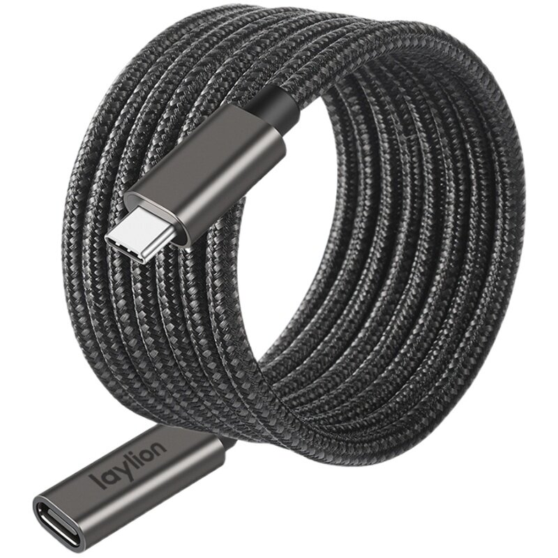 C口typec充电加延长线usb3.1gen2转接10gb适用任天堂switch电脑PD