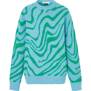 【折扣】Bella Freud 女秋冬提花针织混纺毛衣