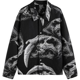 GXG男装 整身提花教练翻领夹克 2023冬季品GEX12129874