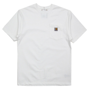 美版新款Carhartt k87卡哈特男女棉打底休闲工装口袋短袖情侣T恤