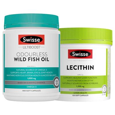 Swisse斯维诗鱼油400粒+卵磷脂