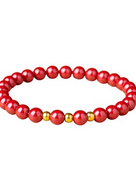 三元足金999【收藏级】朱砂手串