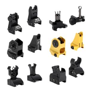 机瞄金属机械瞄 KAC折叠DD三角20mm导轨通用 前后准cqb马盖普配件