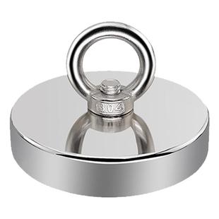 强力磁铁超强打捞强磁王钕铁硼高强度吸铁石大号圆形磁石吸盘神器