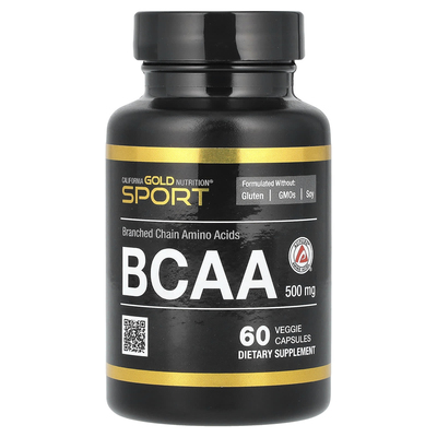 California Gold Nutrition支链氨基酸BCAA胶囊和粉剂冲调品
