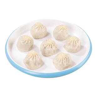 连福记水晶薄皮荠菜鸡蛋素包子香辣粉丝早餐速食小笼包速冻半成品
