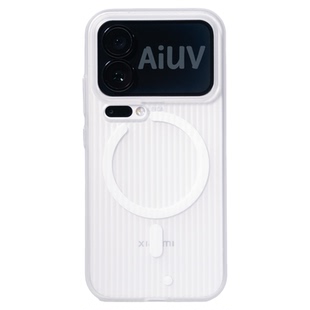 AIUV适用小米17promax光栅手机壳共创版淬炼xiaomi17霍尔磁吸保护套半透明全包tpu防摔pc外壳高级感男女新款