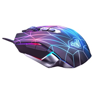 狼蛛S50鼠标有线游戏专用FPS光电四档PDI电竞鼠标炫灯效推荐台式