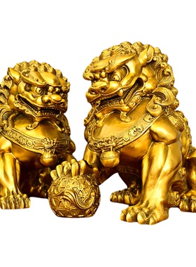 铜狮子摆件北京狮家居门口装饰品