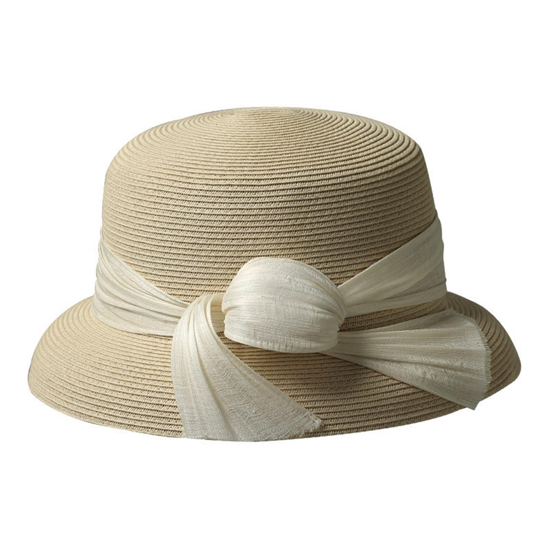 赫本风大檐防晒显脸小草帽女