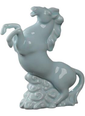 景德镇陶瓷马摆件招财马乔迁礼物
