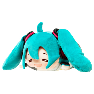 灵动创想Miku初音未来团团抱枕毛绒娃娃周边玩具靠枕玩偶fufu公仔