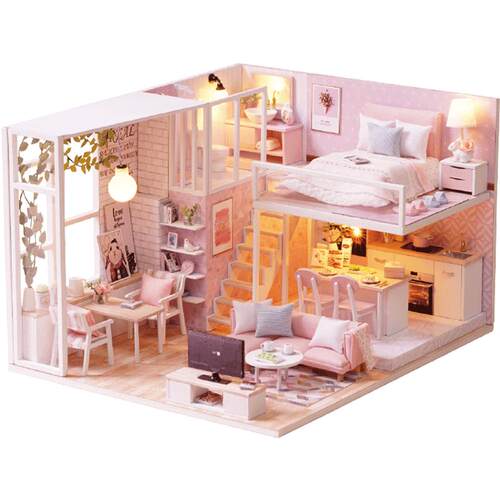 智趣屋diy小屋手工拼装小房子微缩模型木制玩具创意生日礼物女生