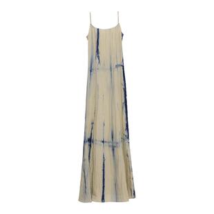 APOZi collection 限定蓝染系列中腰吊带连衣裙印花别致精美文艺