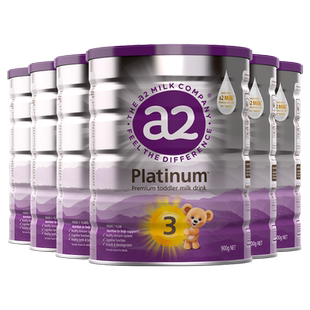 a2紫白金3段婴儿配方奶粉3段A2蛋白质牛奶粉1-4岁900g*6
