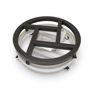 圆形移动花盆底座托盘带轮花盆底座滚轮万向轮底托滑轮透气花盆架