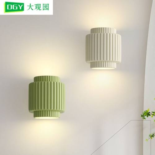 大观园壁灯法式奶油风现代灯极床头灯北欧罗马走廊卧室简约简道过