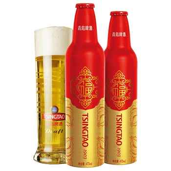 青岛啤酒鸿运当头啤酒473ml*8瓶券后138元包邮