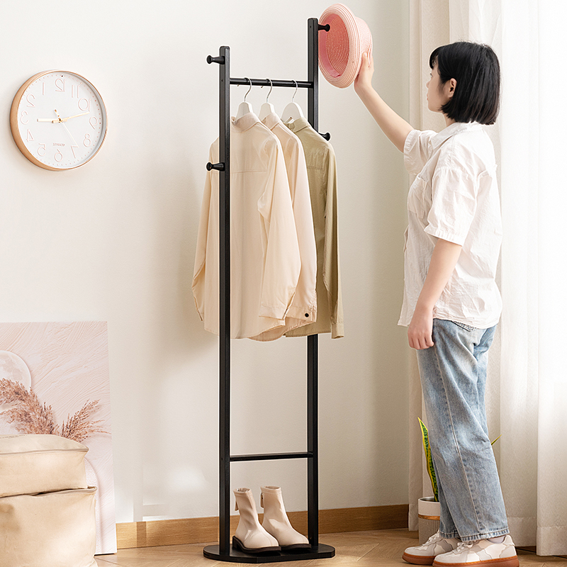 挂衣架落地式衣帽架床边晚上放脱下的衣服神器晾衣置物架卧室衣柜