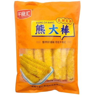 熊大棒裹粉鸡肉大串金丝鸡柳棒冷冻半成品油炸彩虹棒千丝万缕虾棒