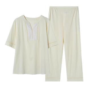 【欧美风】安莉芳夏季女士棉100%短袖居家棉质家居服套装EL01199