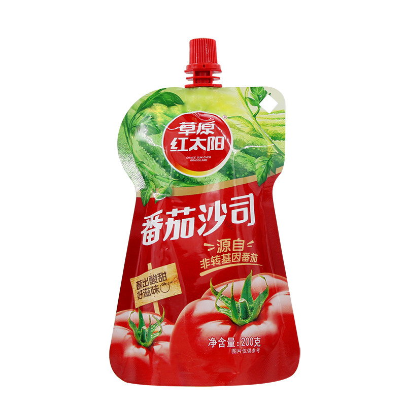草原红太阳番茄沙司200g点蘸薯条披萨汉堡面包番茄调味酱料家用