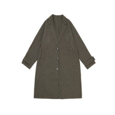 OMITImiu系小翻驳领精梳棉风衣