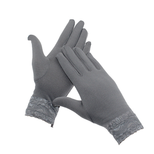 秋初冬女白手套弹力紧身加绒舞蹈表演会操保安礼仪白分指保暖护手