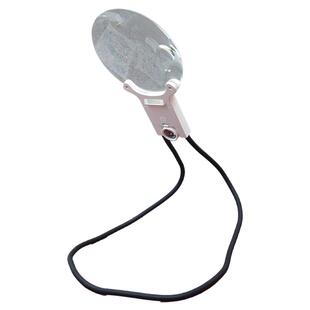 拜斯特挂脖放大镜老人阅读专用高清带led灯看书手机台式16多功能