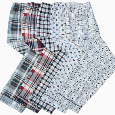 春夏秋冬长裤睡裤纯棉男士