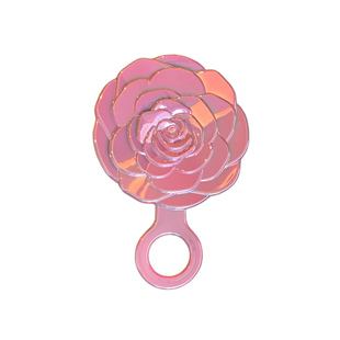 玫瑰花朵小镜子随身携带化妆镜便携手持镜迷你高清旅行补妆镜子女