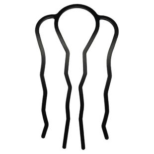 四齿插梳盘发神器头发固定夹叉梳丸子头工具发叉发卡发簪u型发夹