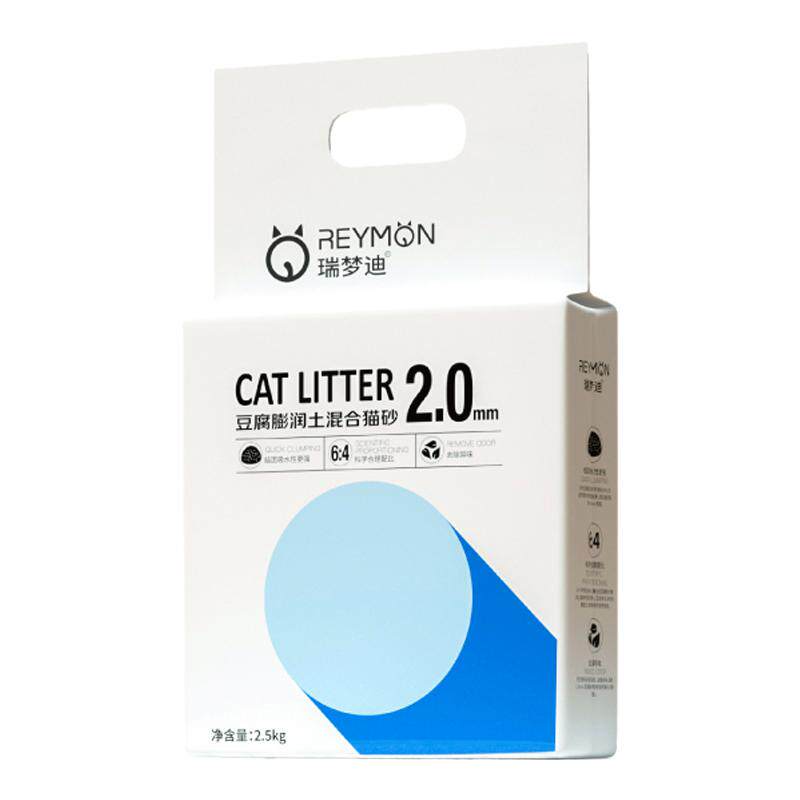 瑞梦迪猫砂豆腐砂低粉尘除臭奶香结团膨润土混合猫沙包邮可冲厕所