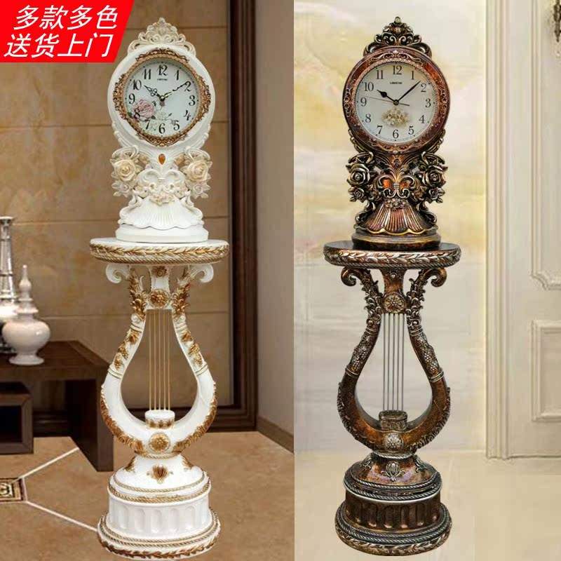 落地钟客厅大钟欧式座钟立式钟表落地电视柜旁摆件现代简约创意表
