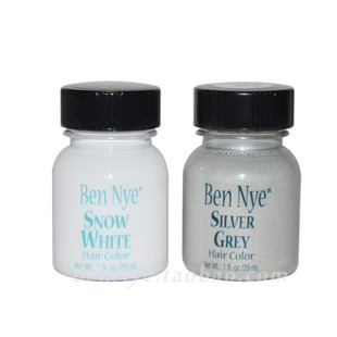 美国bn bennye影视特效化妆专业用品 老年妆装白发水银发水 29ml