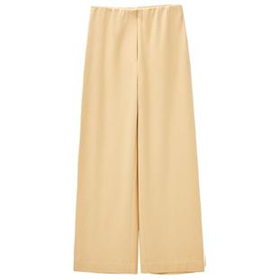 OVV Outlet秋冬新款女装针织羊毛无腰橡筋直筒休闲套装西服裤子