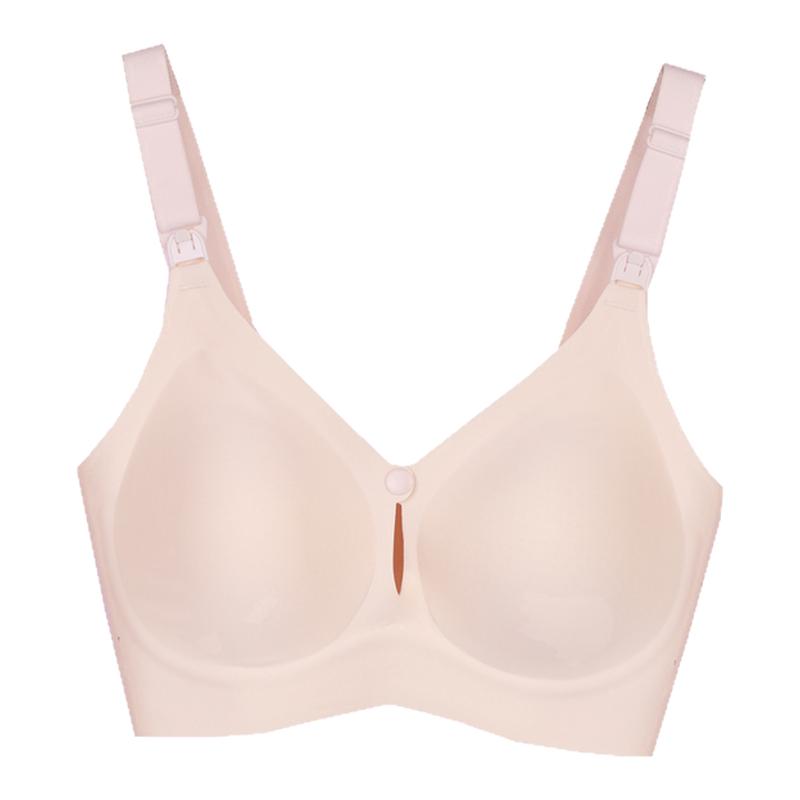 霞琪一片式无痕前开扣哺乳内衣