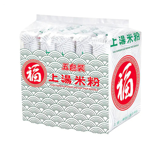 现货港版日清福字面上汤拉面伊面福字米粉 汤面福字方便面5包装